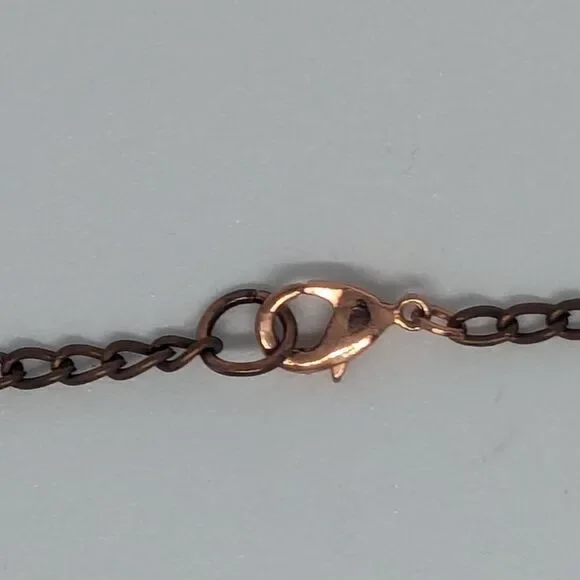 Handmade Shark Tooth Copper Key Necklace - Picture 6 of 7